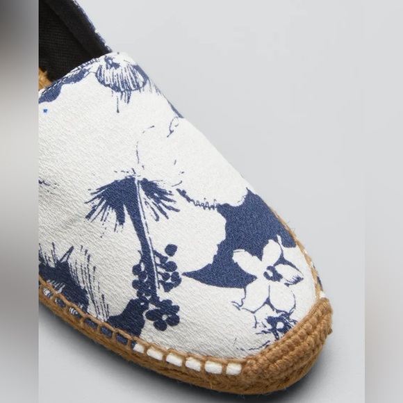 Saint Laurent Hibiscus Floral Cotton Espadrilles, Sz 36 - Picture 6 of 6